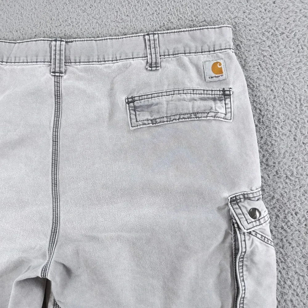 CARHARTT Cargo Shorts Mens 42 Gray Relaxed Fit 10